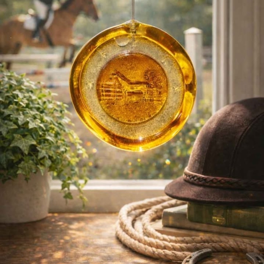 Amber Glass Suncatcher